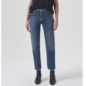 Agolde Kye Midrise Straight Crop Jeans
